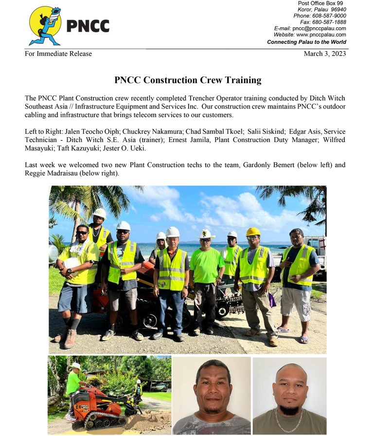Pncc Construction Crew Training